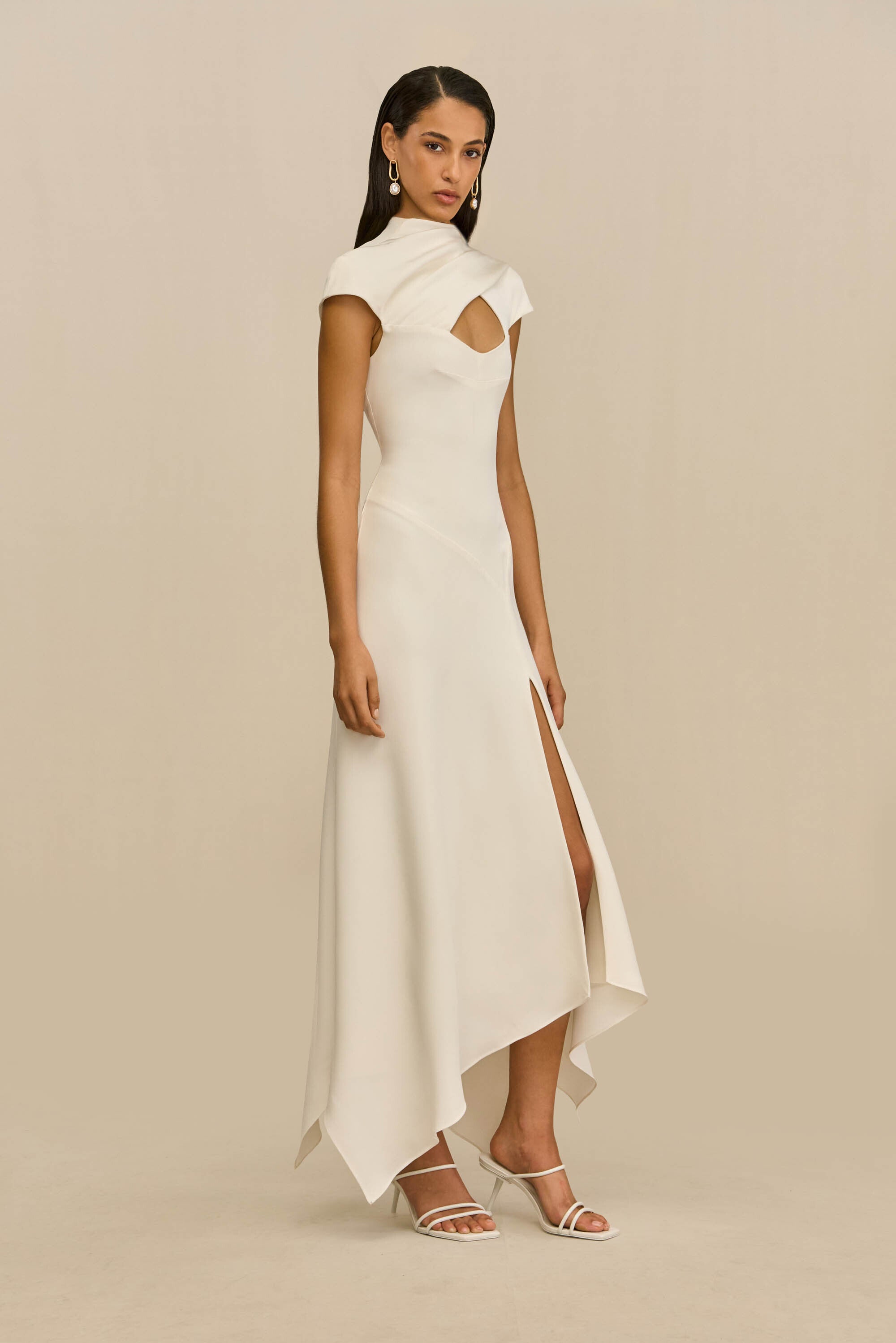 CECILY DRESS - OFF WHITE CULT GAIA CECILY DRESS - OFF WHITE CULT GAIA