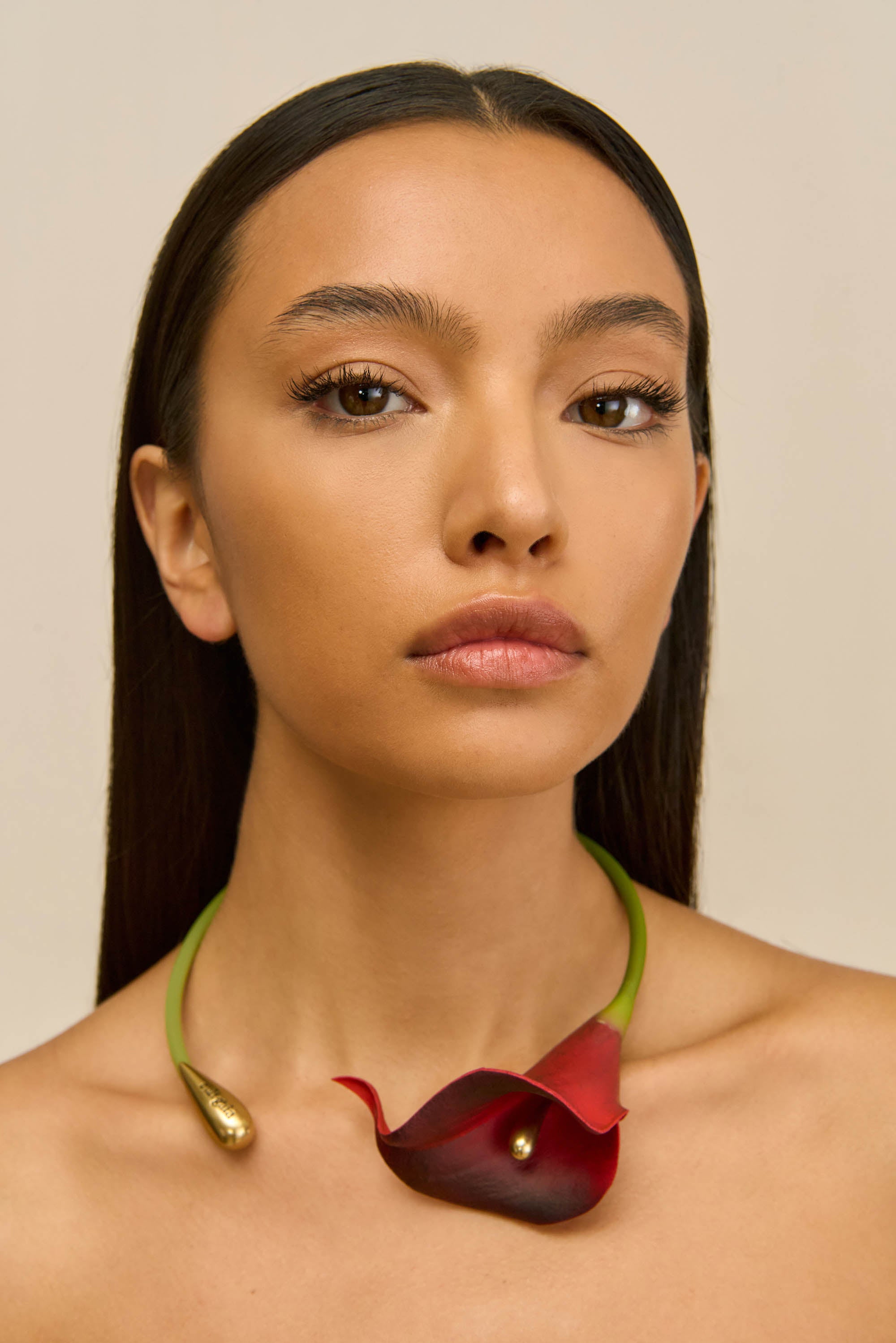 CALLA VINE CHOKER - VERMILLION MULTI