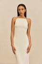 CASSI KNIT DRESS - OFF WHITE