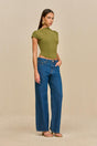 VIRGINIANA KNIT TOP - CEDAR