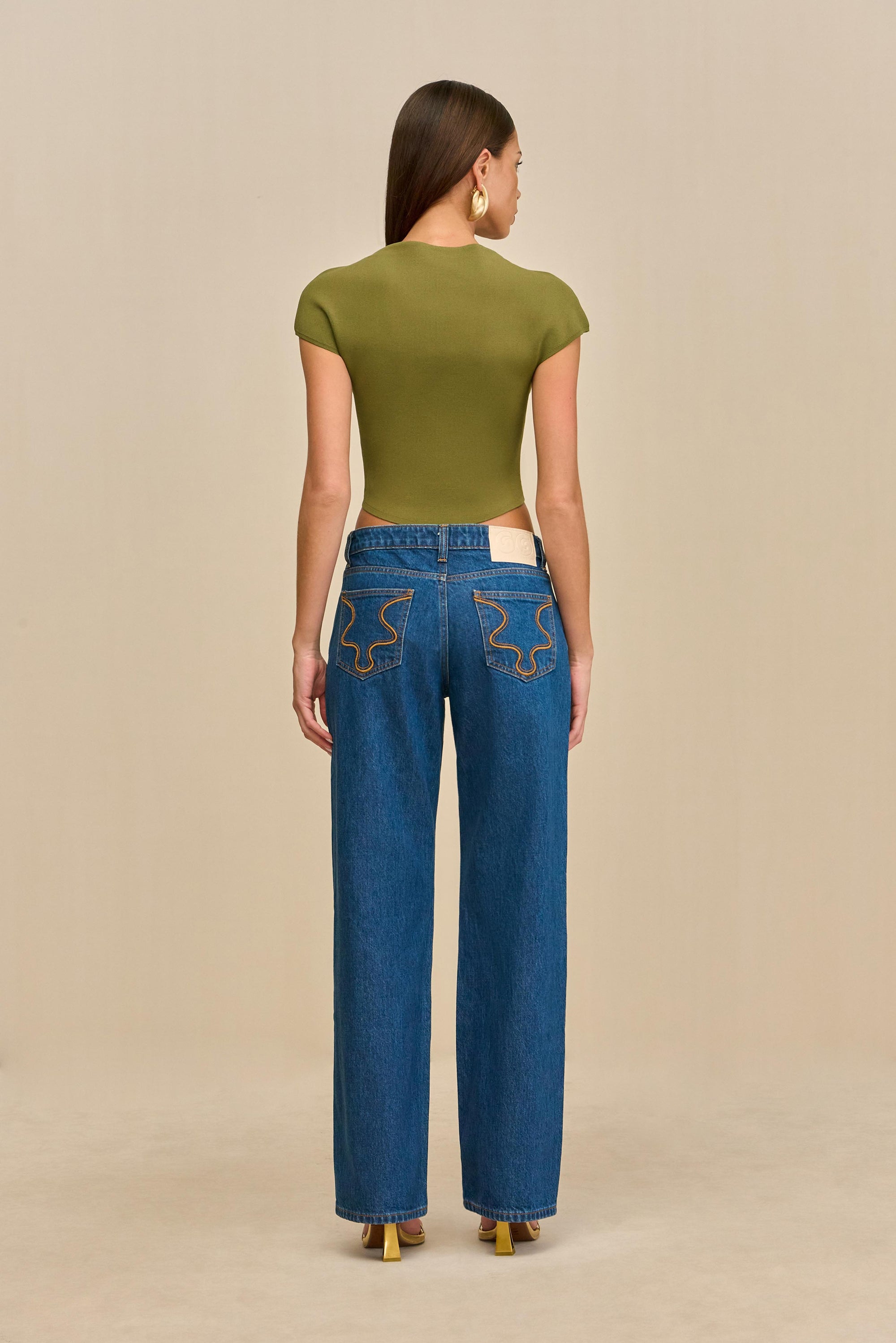 VIRGINIANA KNIT TOP - CEDAR