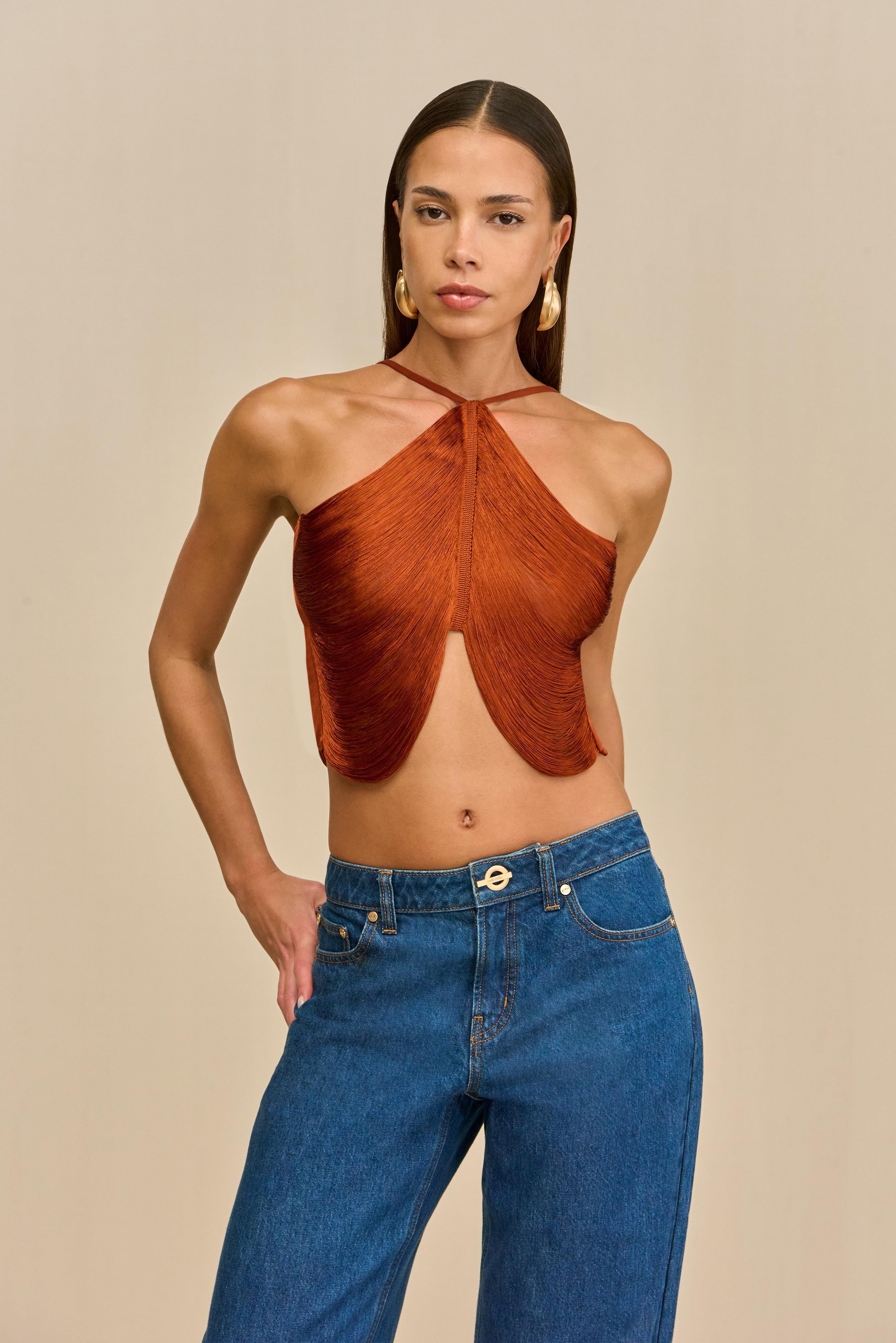 QUELLA TOP - BRONZE
