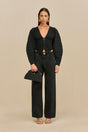 BLAIR KNIT CARDIGAN - BLACK