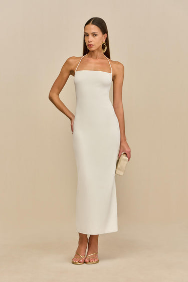 MELVILLE KNIT DRESS - OFF WHITE | MELVILLE KNIT DRESS - OFF WHITE | Secondary image