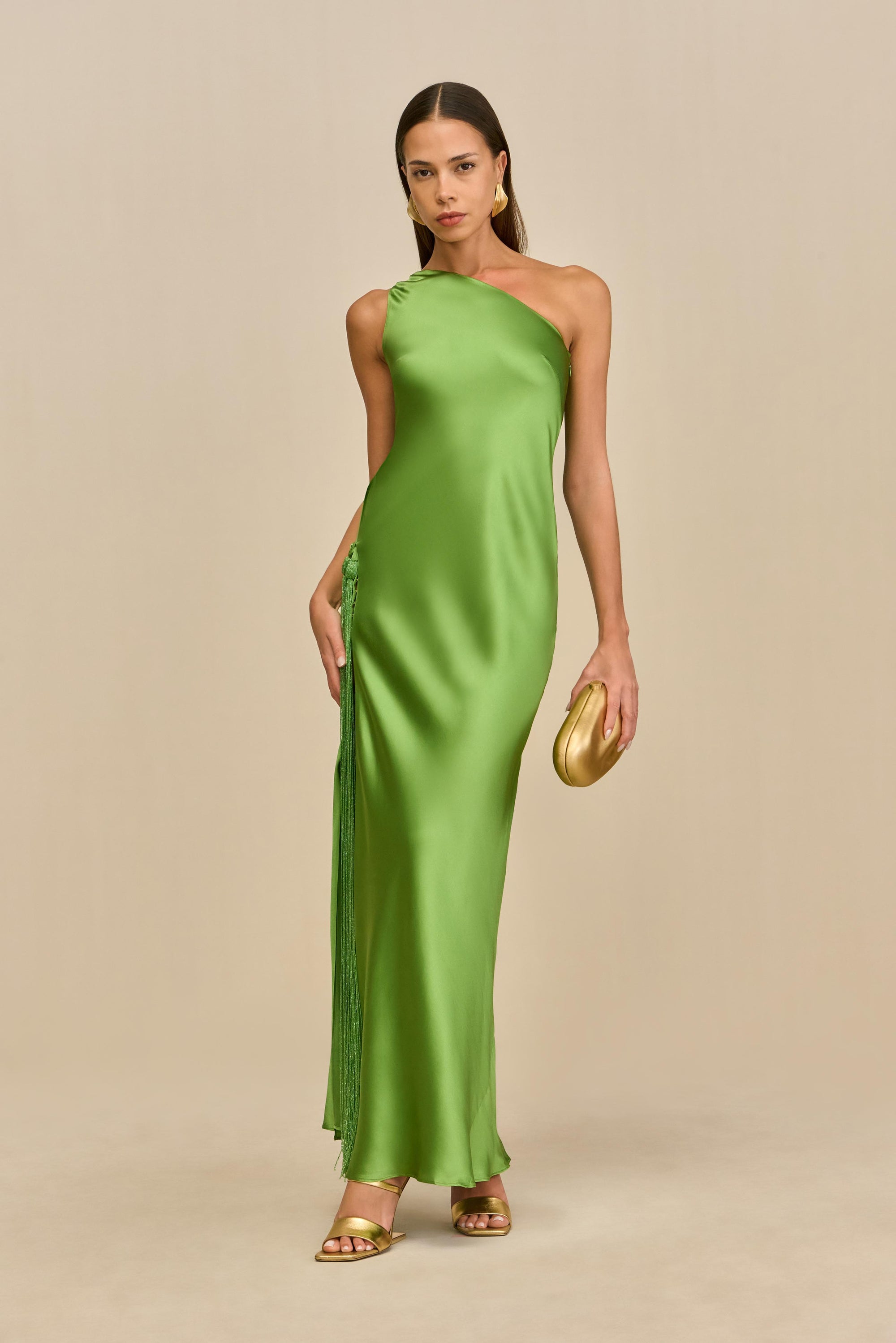 KEYA GOWN - PISTACHIO