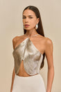QUELLA TOP - SILVER