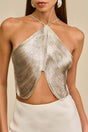 QUELLA TOP - SILVER