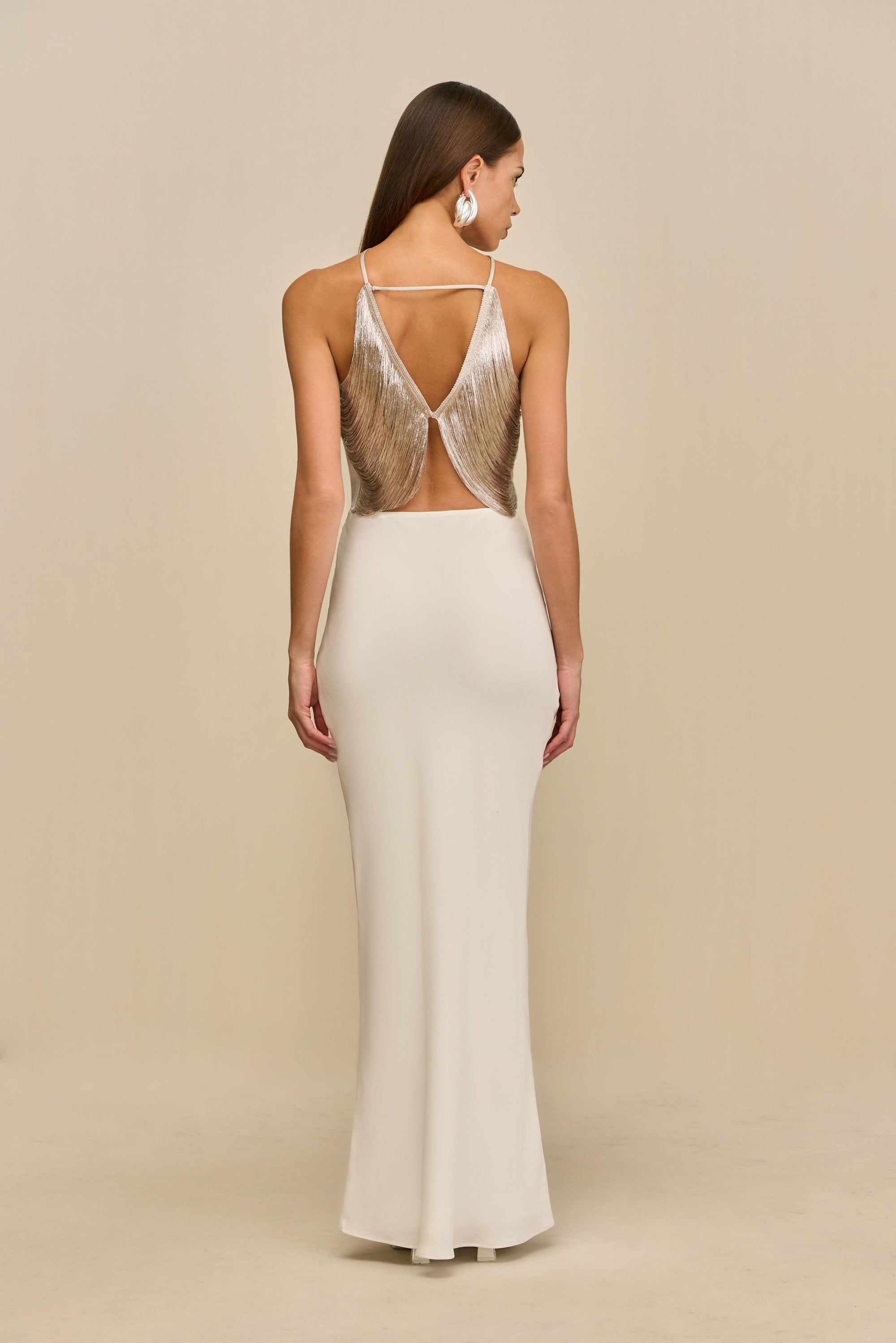QUELLA TOP - SILVER