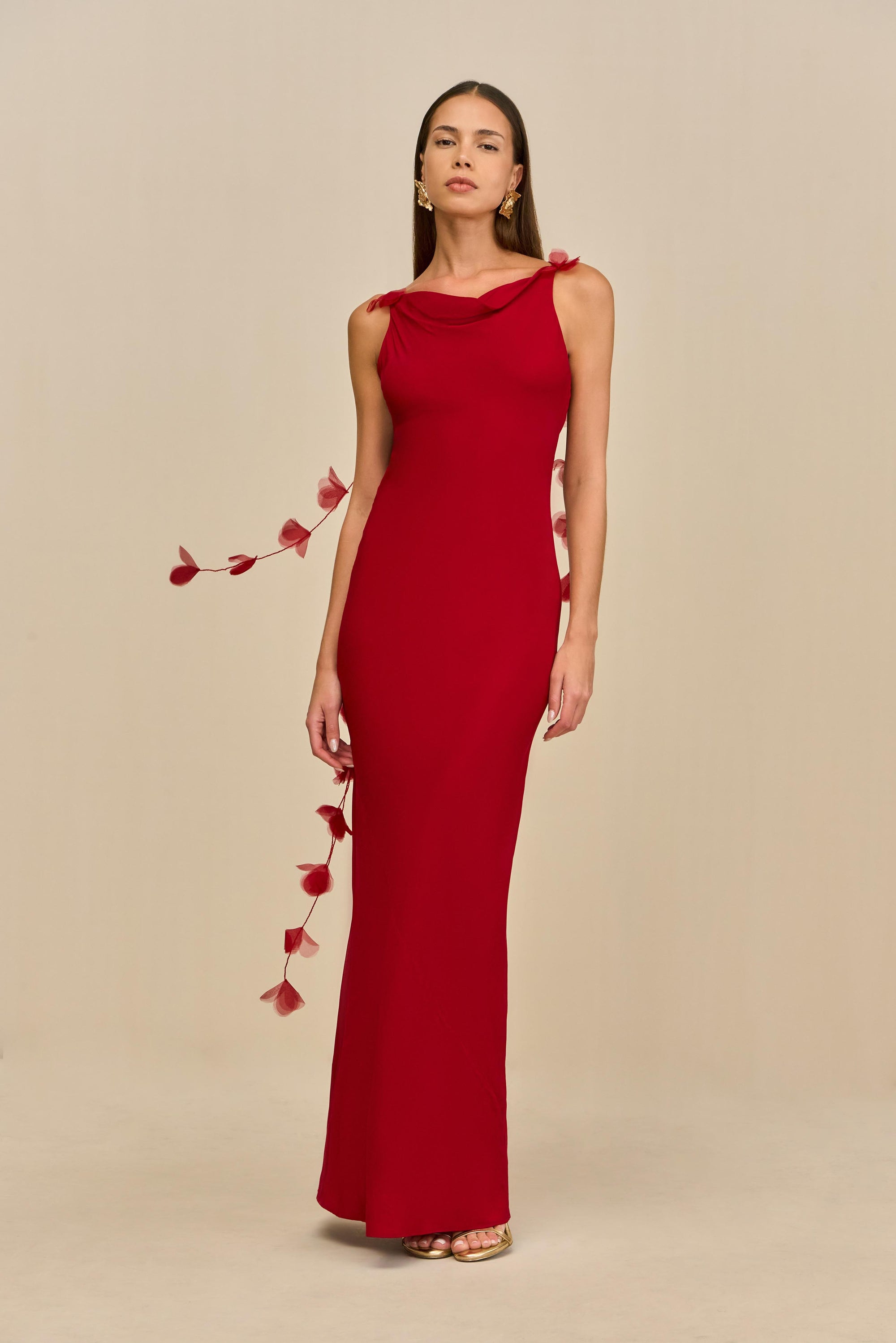 NYMERIA GOWN - MERLOT