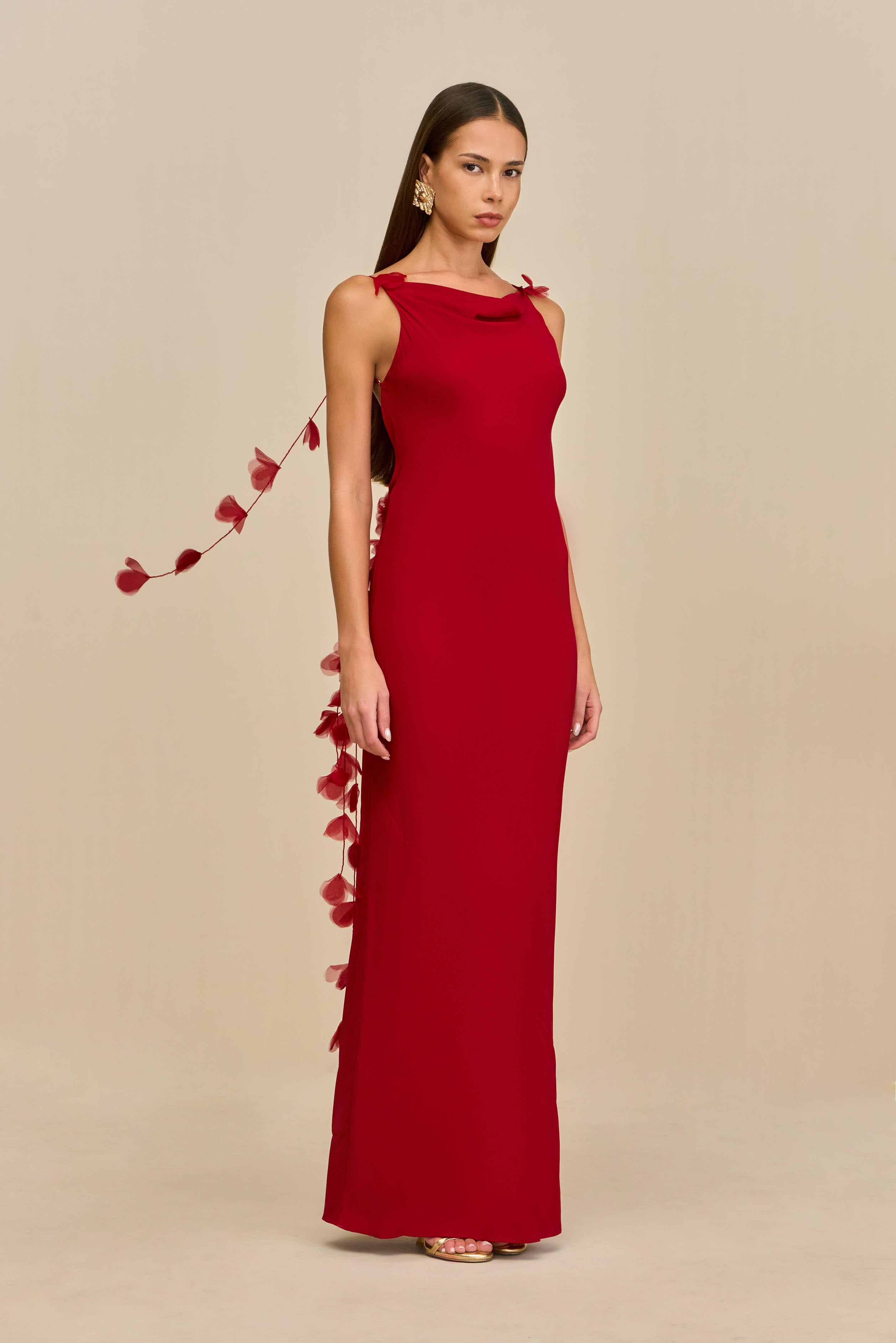 NYMERIA GOWN - MERLOT