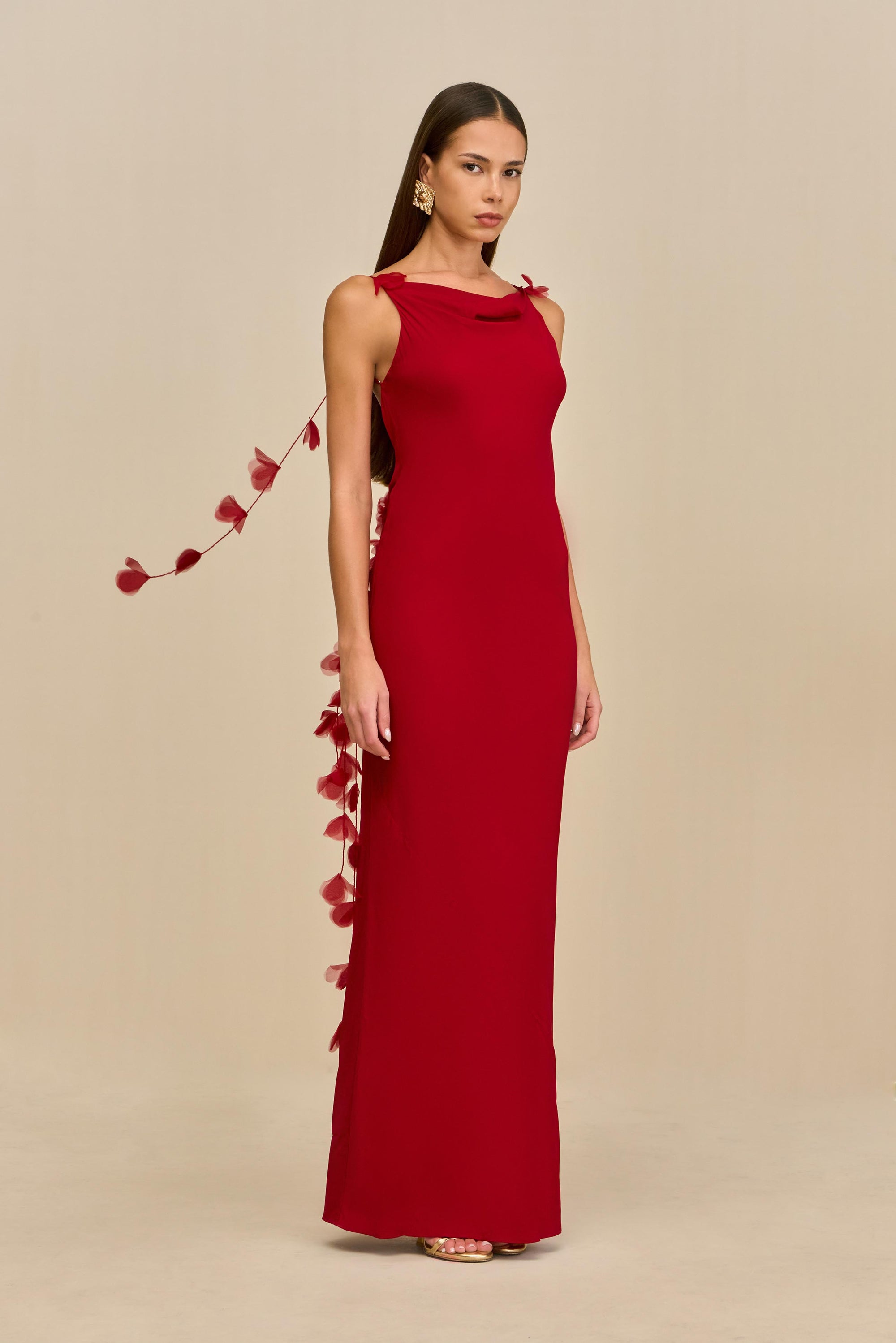NYMERIA GOWN - MERLOT