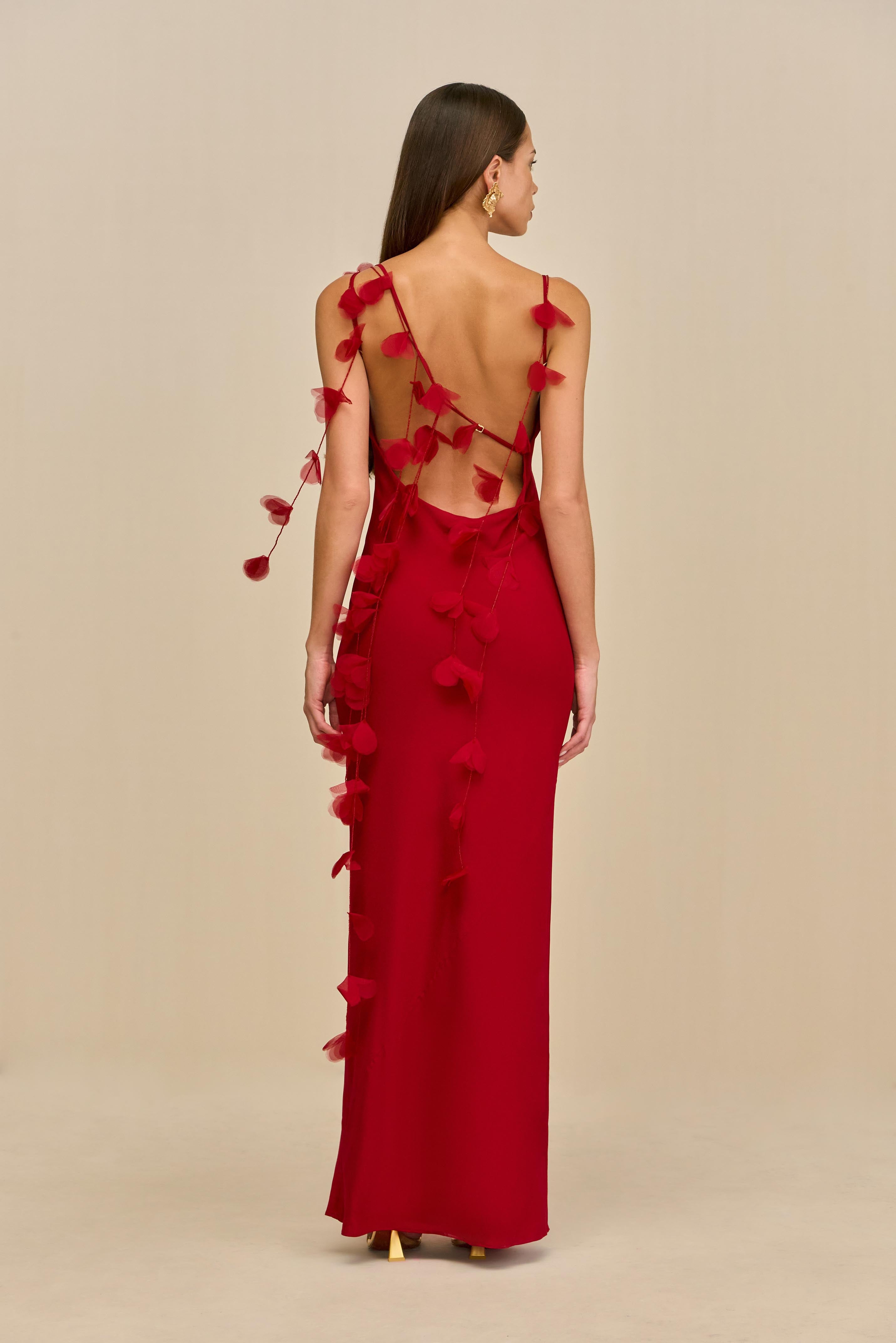 NYMERIA GOWN - MERLOT