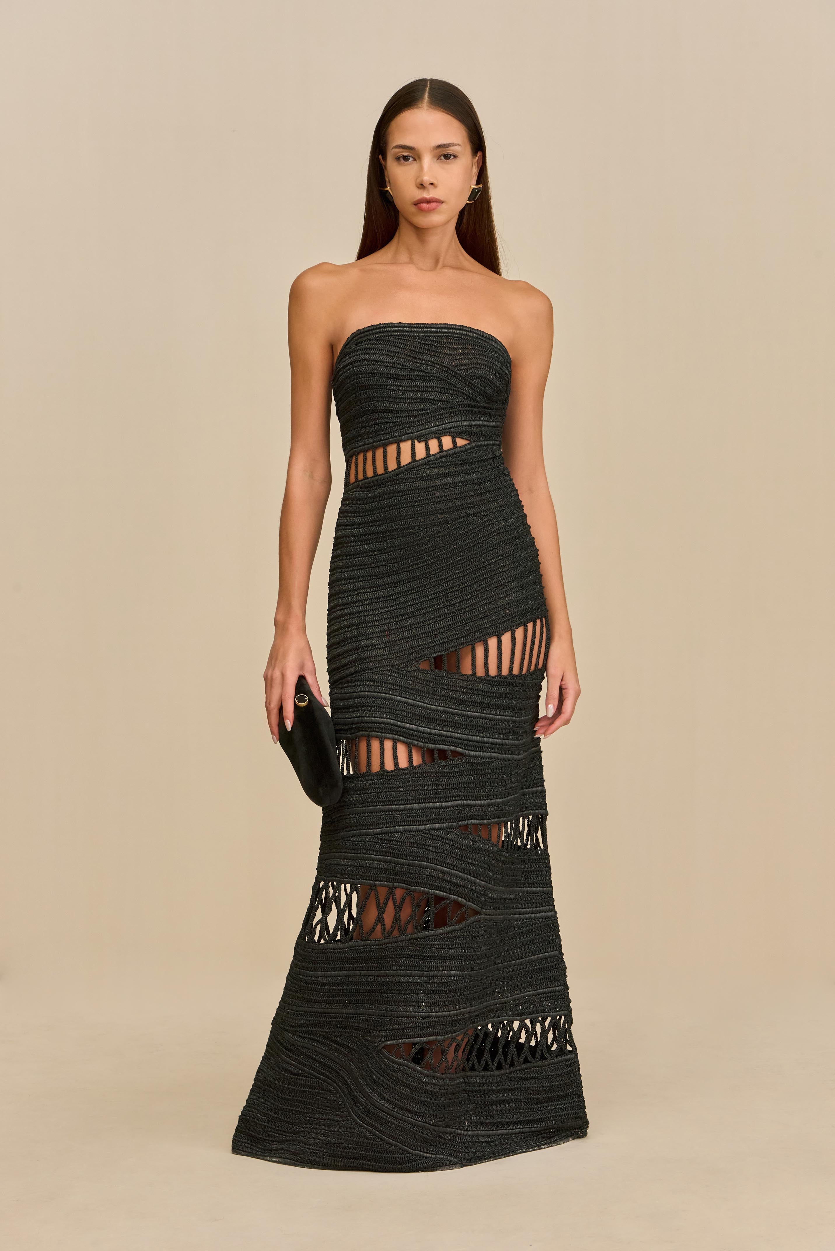 AMIRU GOWN - BLACK