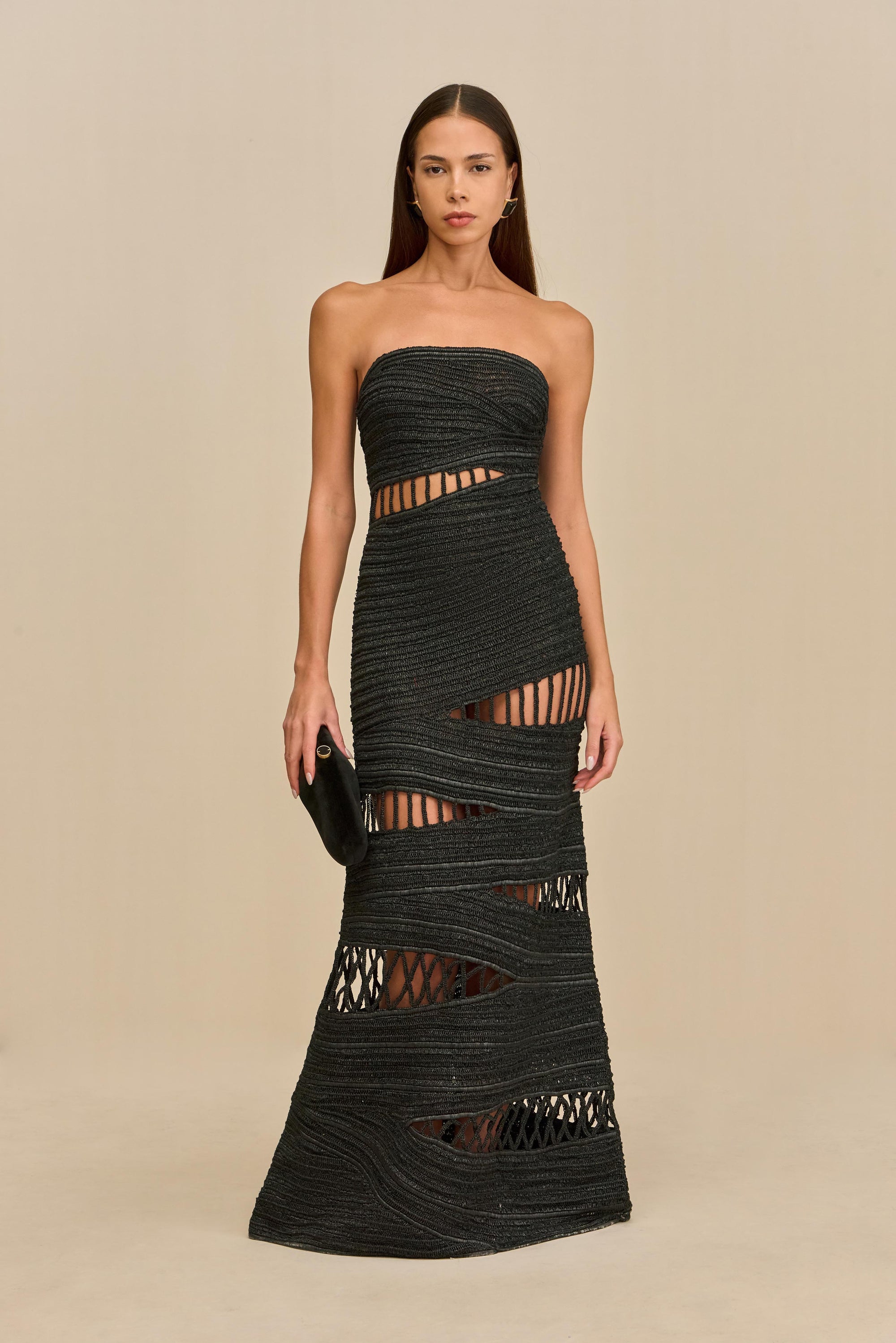 AMIRU GOWN - BLACK