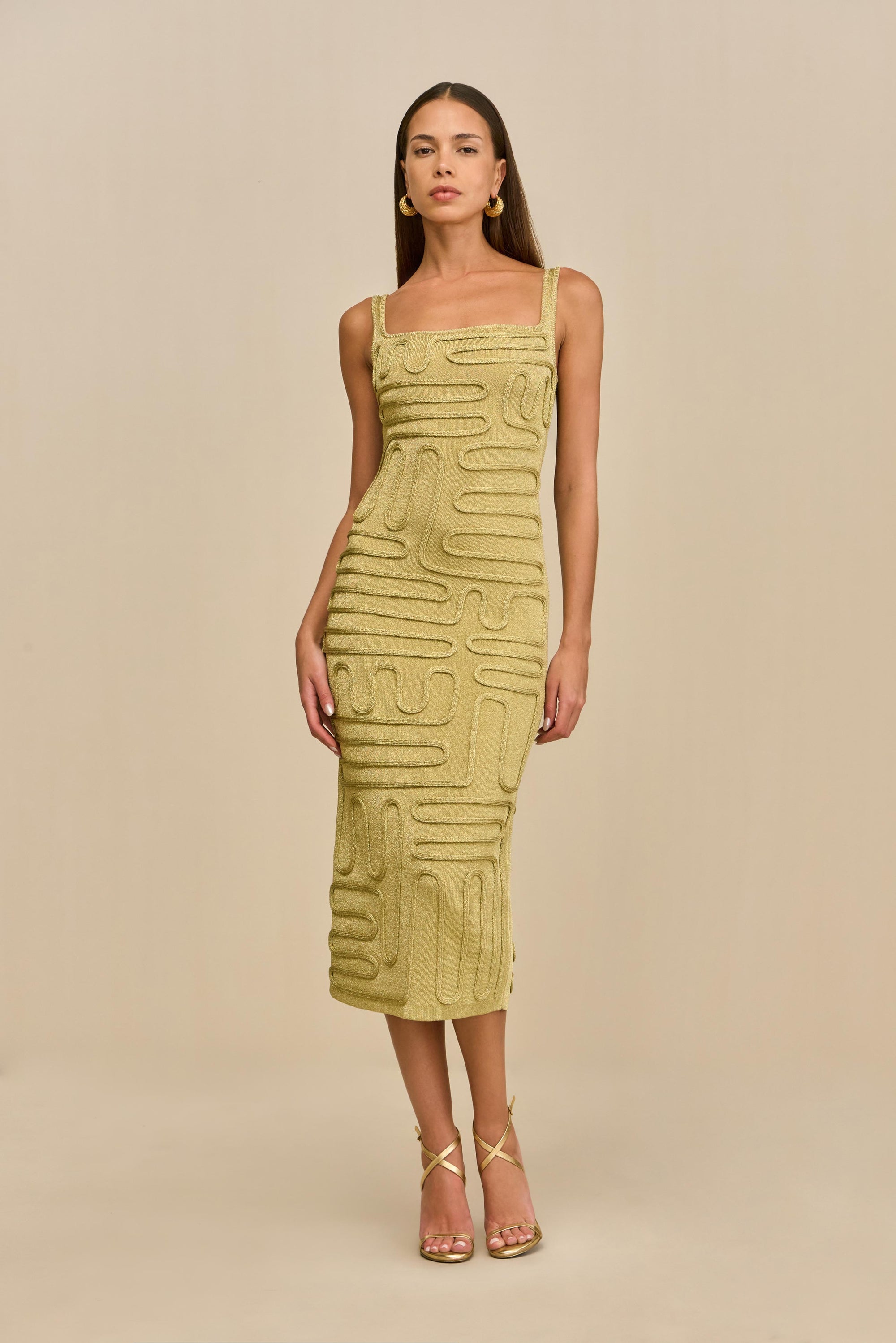 KYMIA KNIT DRESS - GOLD CULT GAIA KYMIA KNIT DRESS - GOLD CULT GAIA