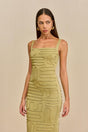 KYMIA KNIT DRESS - GOLD