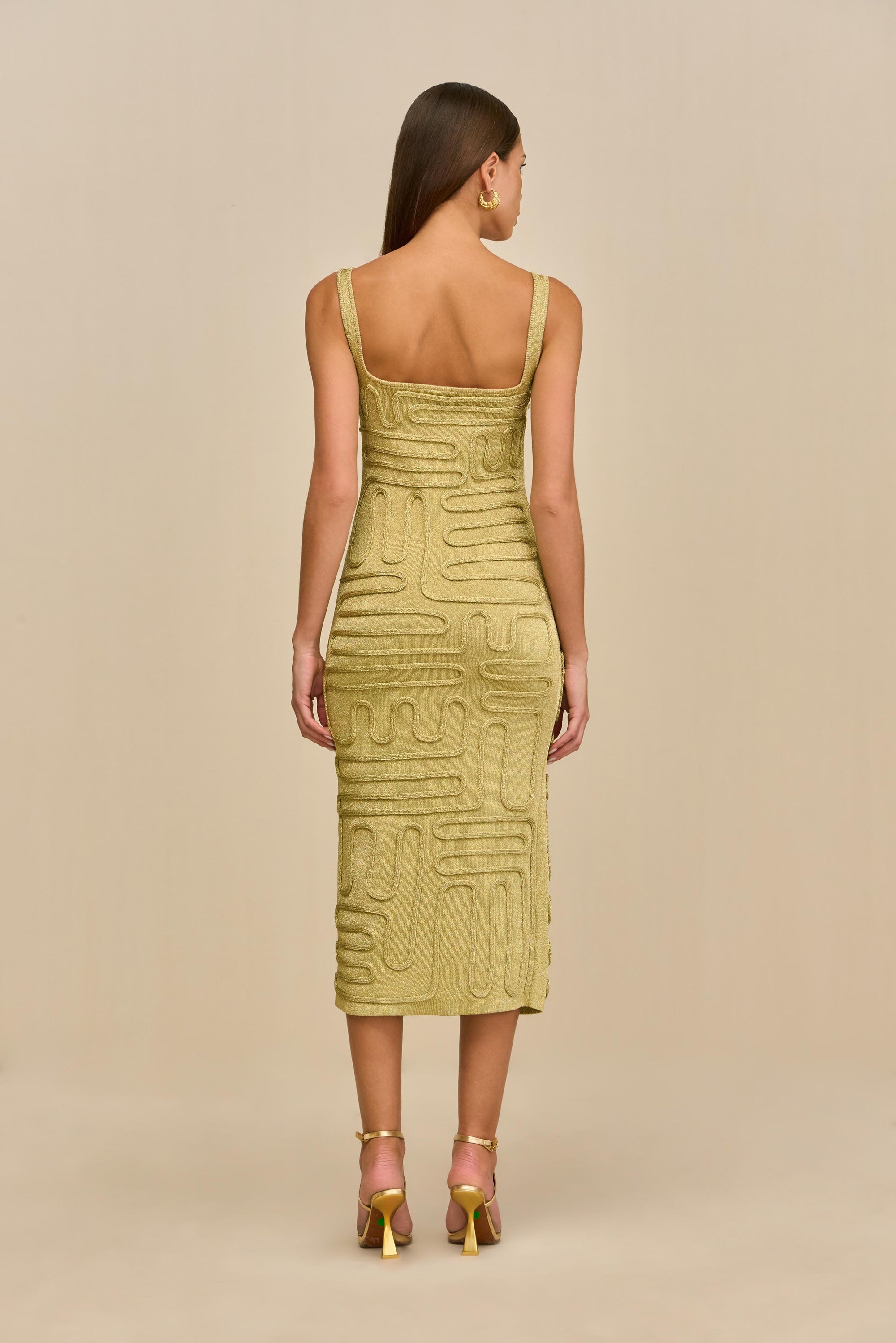 KYMIA KNIT DRESS - GOLD CULT GAIA KYMIA KNIT DRESS - GOLD CULT GAIA