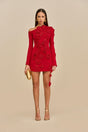 KAELA KNIT DRESS - MERLOT