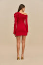 KAELA KNIT DRESS - MERLOT
