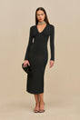 SHYLA KNIT DRESS - BLACK