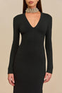 SHYLA KNIT DRESS - BLACK