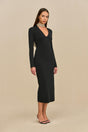 SHYLA KNIT DRESS - BLACK