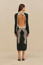 SHYLA KNIT DRESS - BLACK