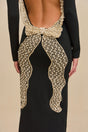 SHYLA KNIT DRESS - BLACK