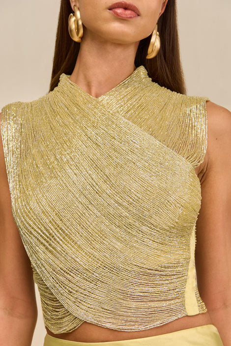 CHANTEL SKIRT - LIGHT GOLD