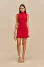 HARLOW KNIT DRESS - MERLOT