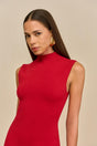 HARLOW KNIT DRESS - MERLOT