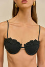 GRETA BIKINI TOP - BLACK