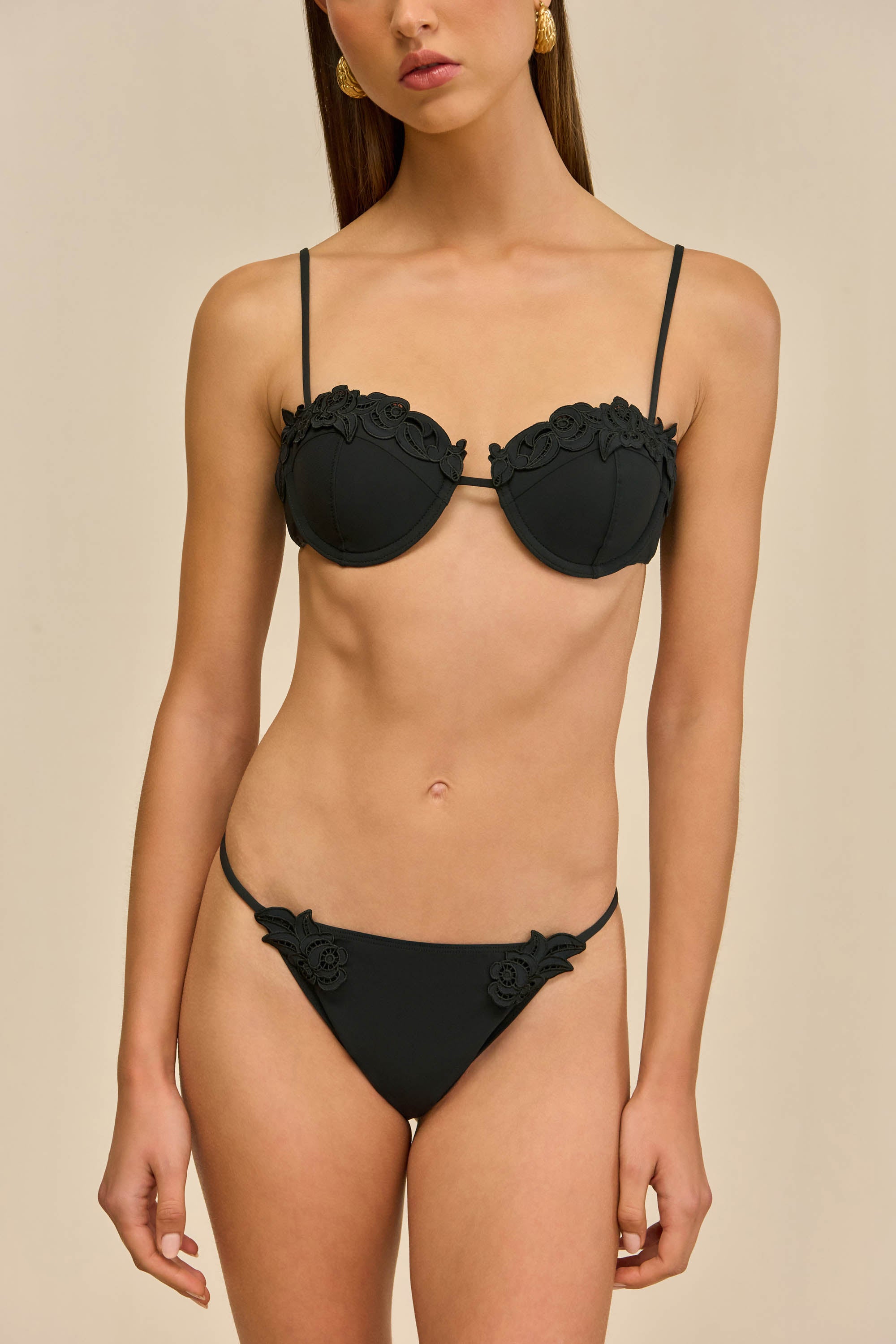 GRETA BIKINI BOTTOM - BLACK