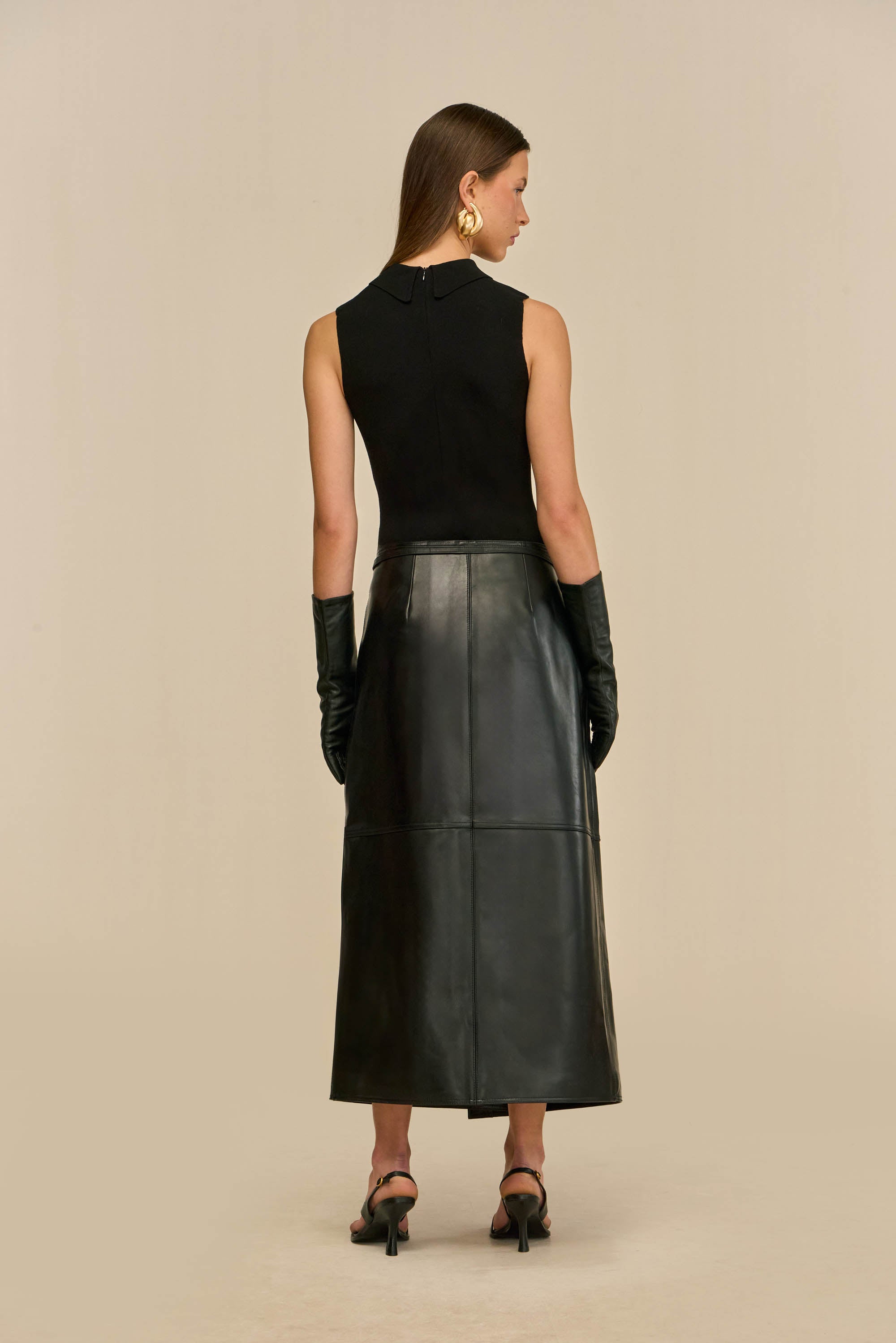 MYKO KNIT BODYSUIT - BLACK