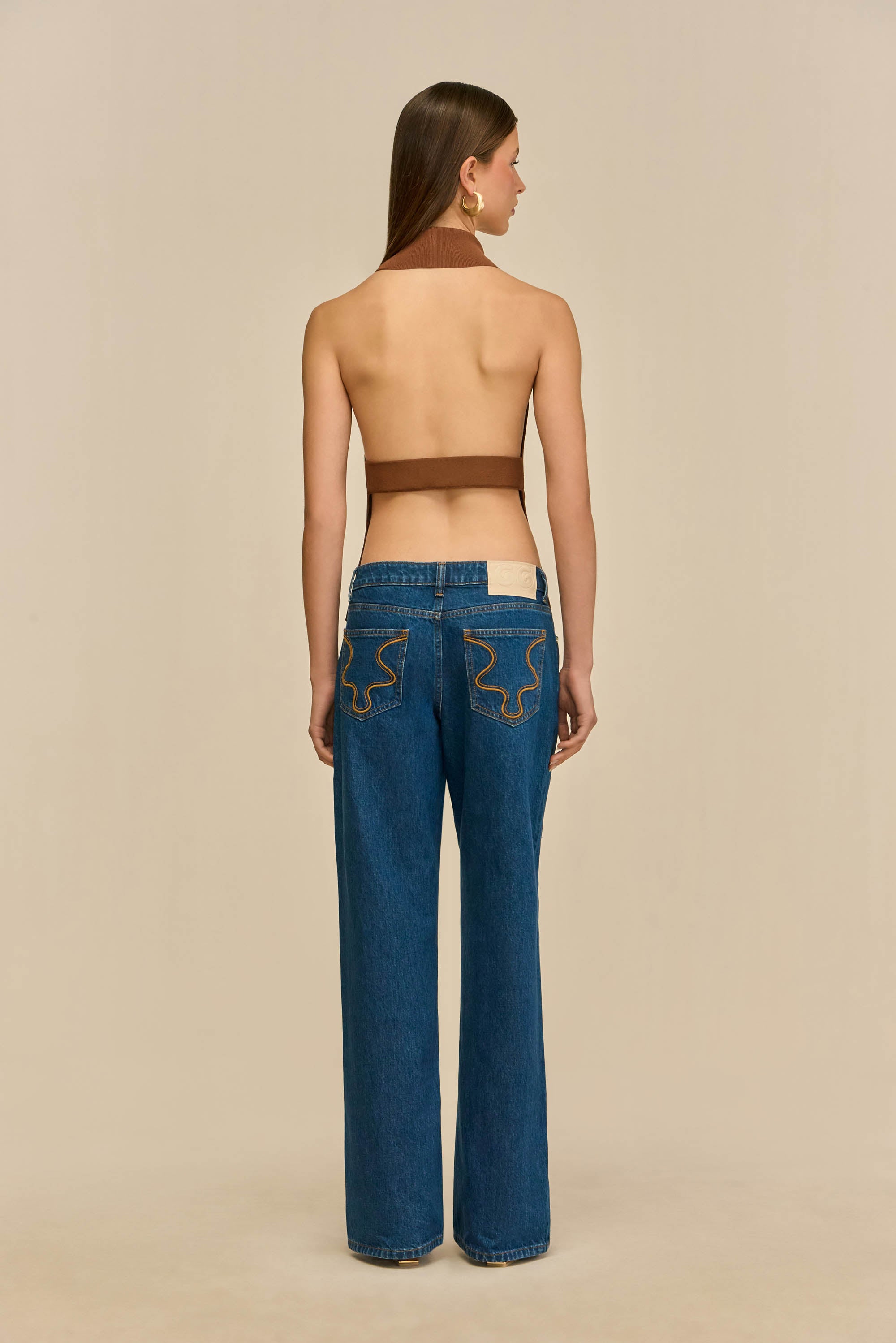 WAKE KNIT TOP - SADDLE