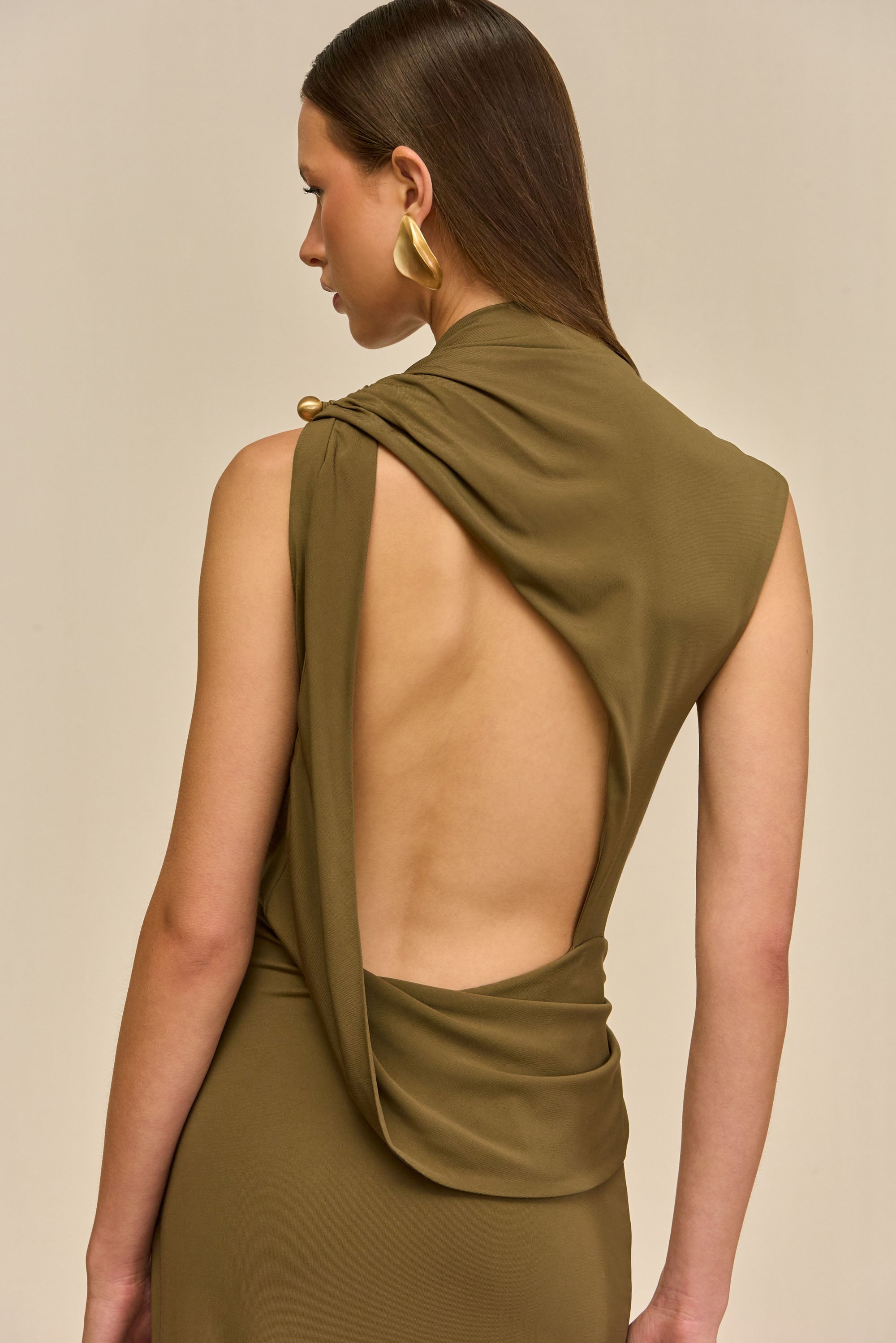 cult gaia willow dress green VAL DRESS