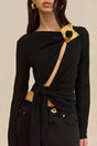 STASSI TOP - BLACK