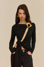 STASSI TOP - BLACK