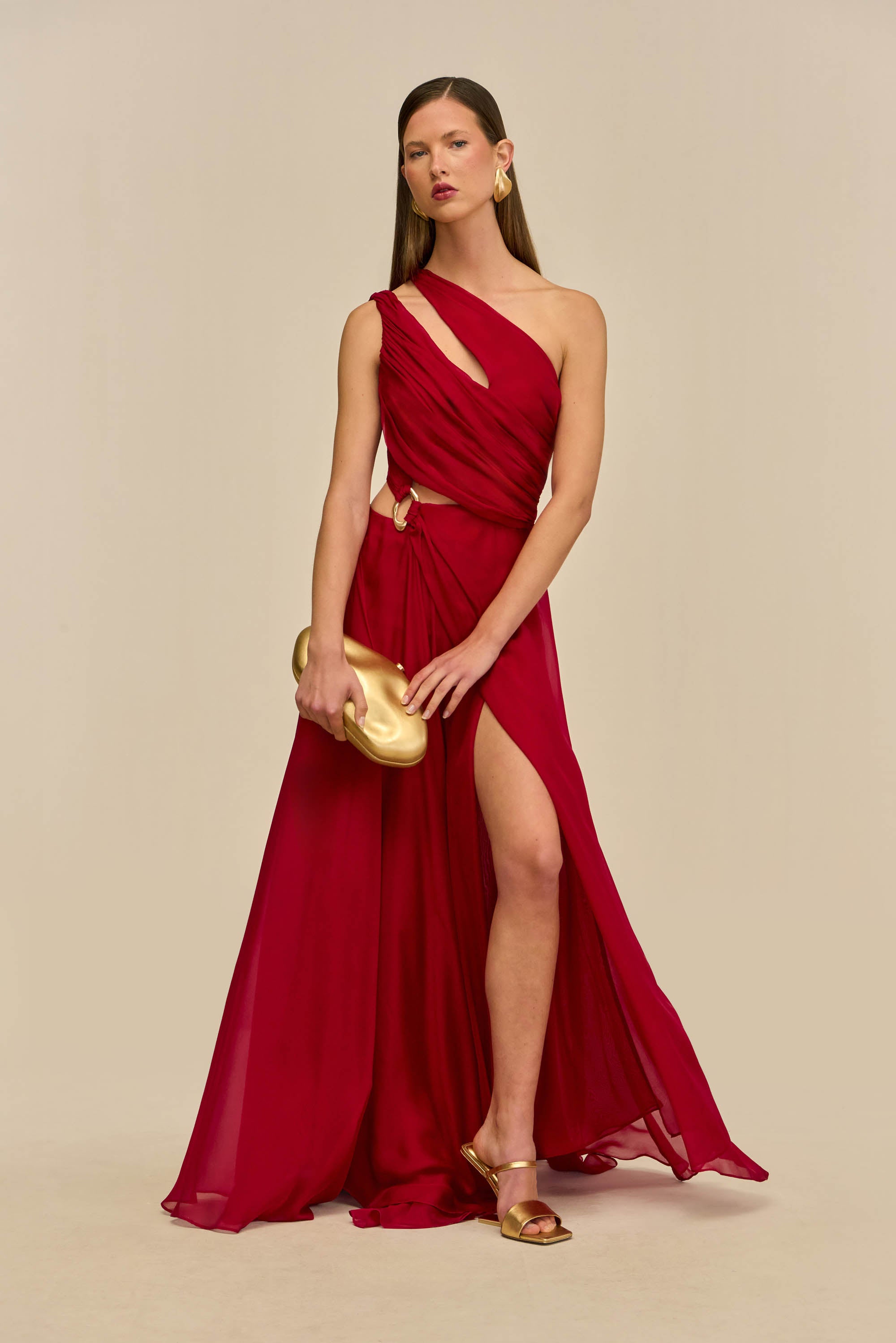 ZAN GOWN - MERLOT