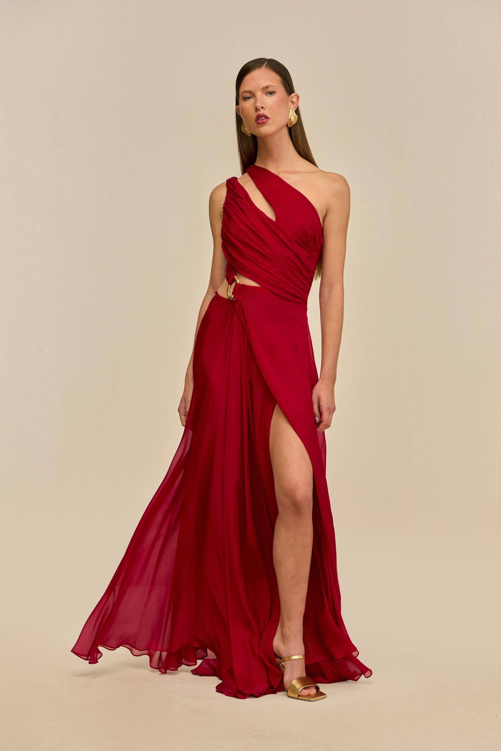 ZAN GOWN - MERLOT