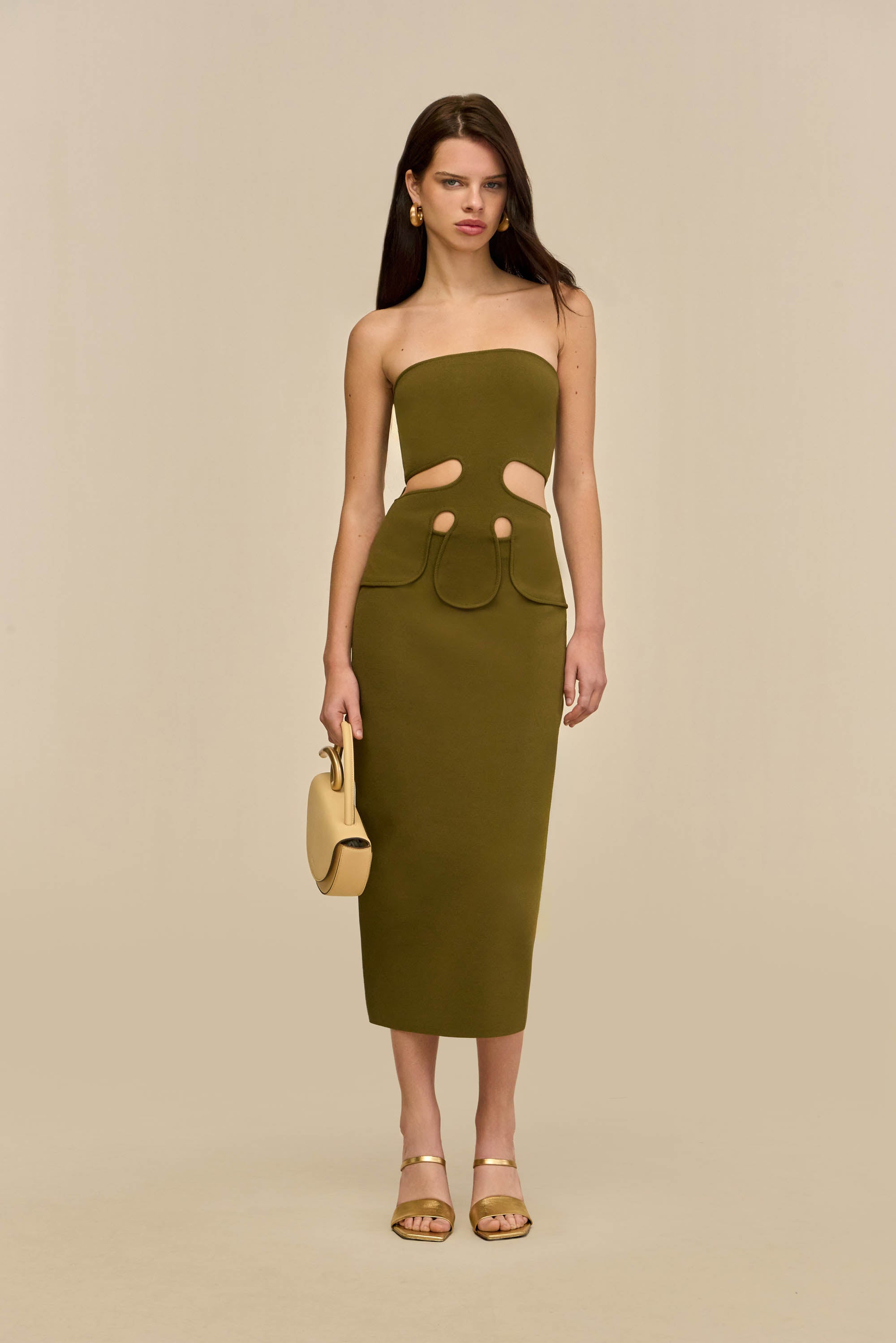 BRUNELO KNIT DRESS - ROSEMARY