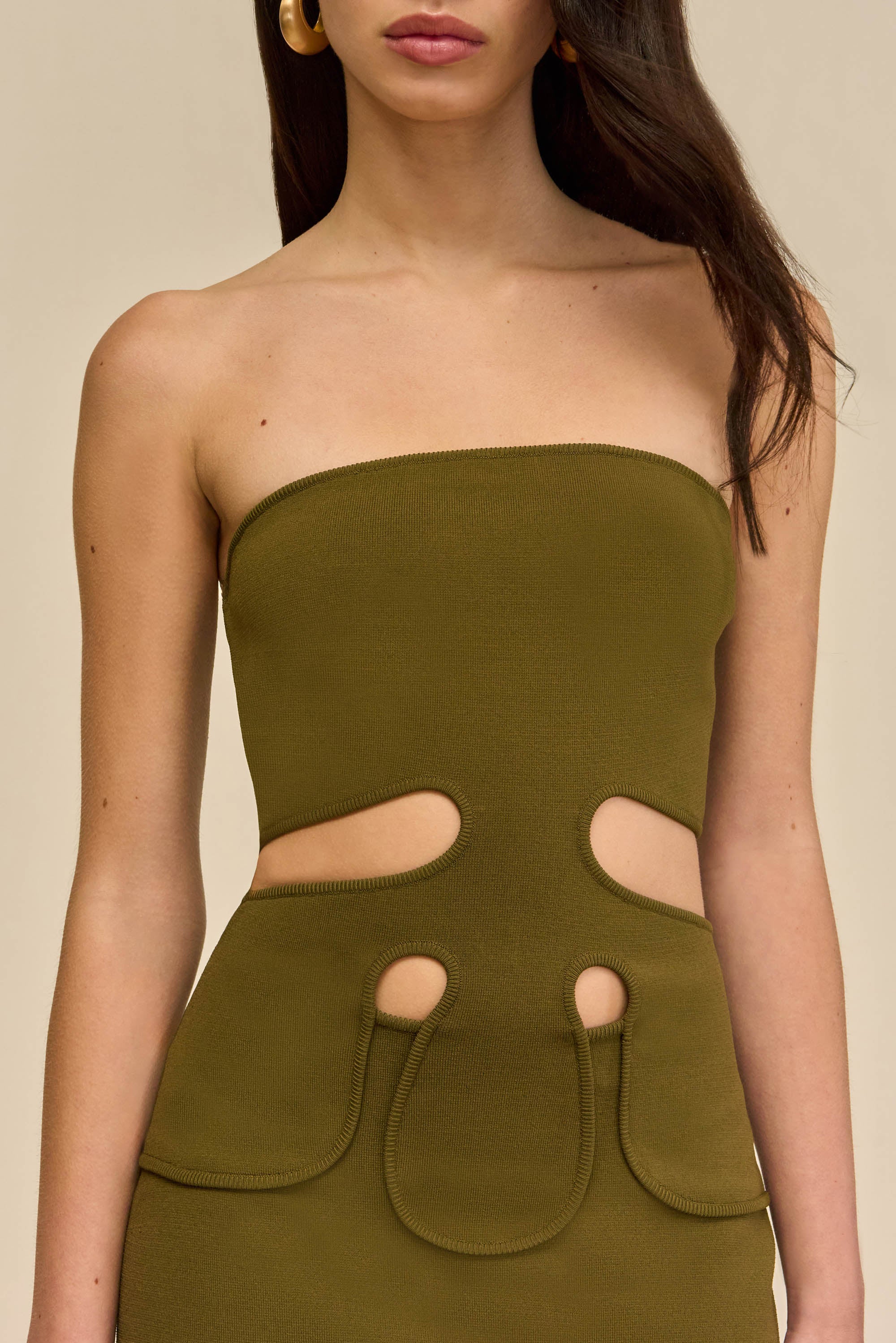 BRUNELO KNIT DRESS - ROSEMARY