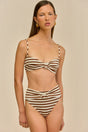 ALOUETTE BIKINI TOP - SMALL SADDLE STRIPE