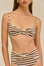 ALOUETTE BIKINI TOP - SMALL SADDLE STRIPE