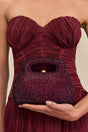 MIMI RHINESTONE BAG - CHIANTI