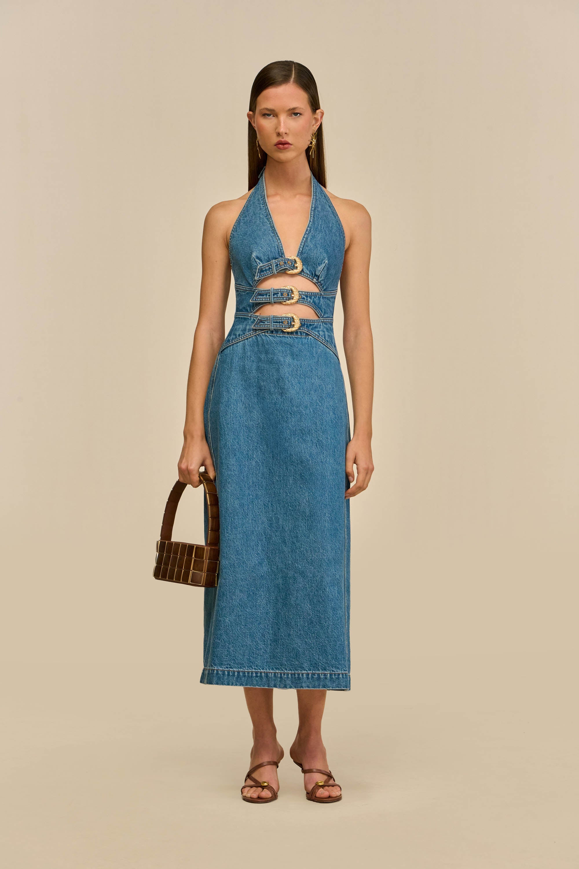 ESTELLE DRESS - STONE WASH