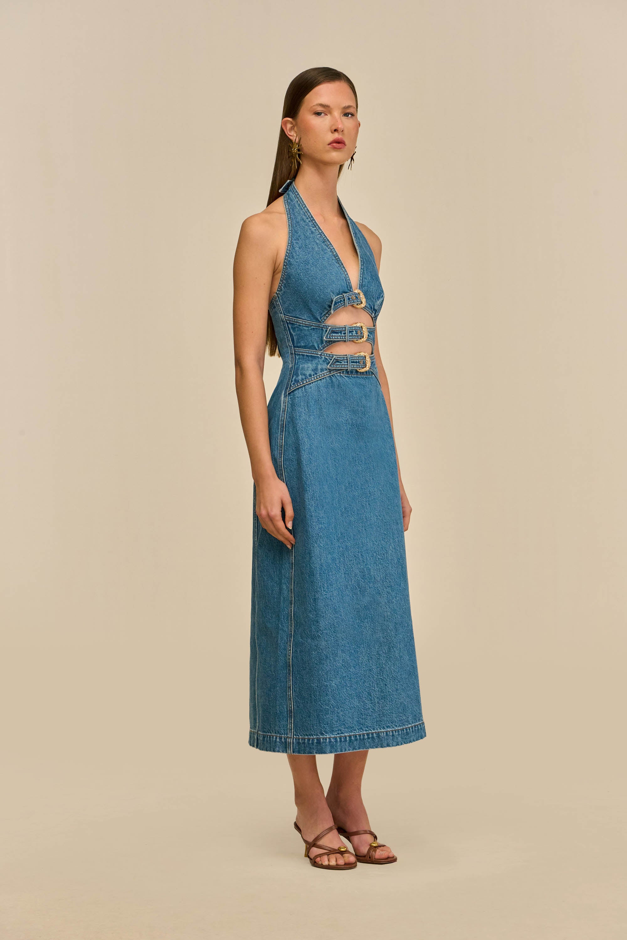 ESTELLE DRESS - STONE WASH