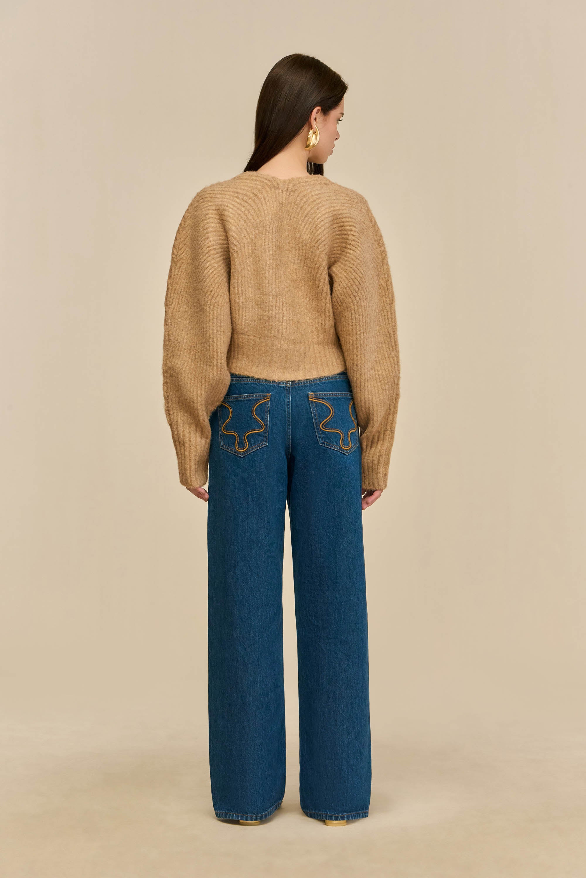 CASELLA KNIT CARDIGAN - CHAMPAGNE