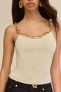 KASSANDRA KNIT TOP - OFF WHITE