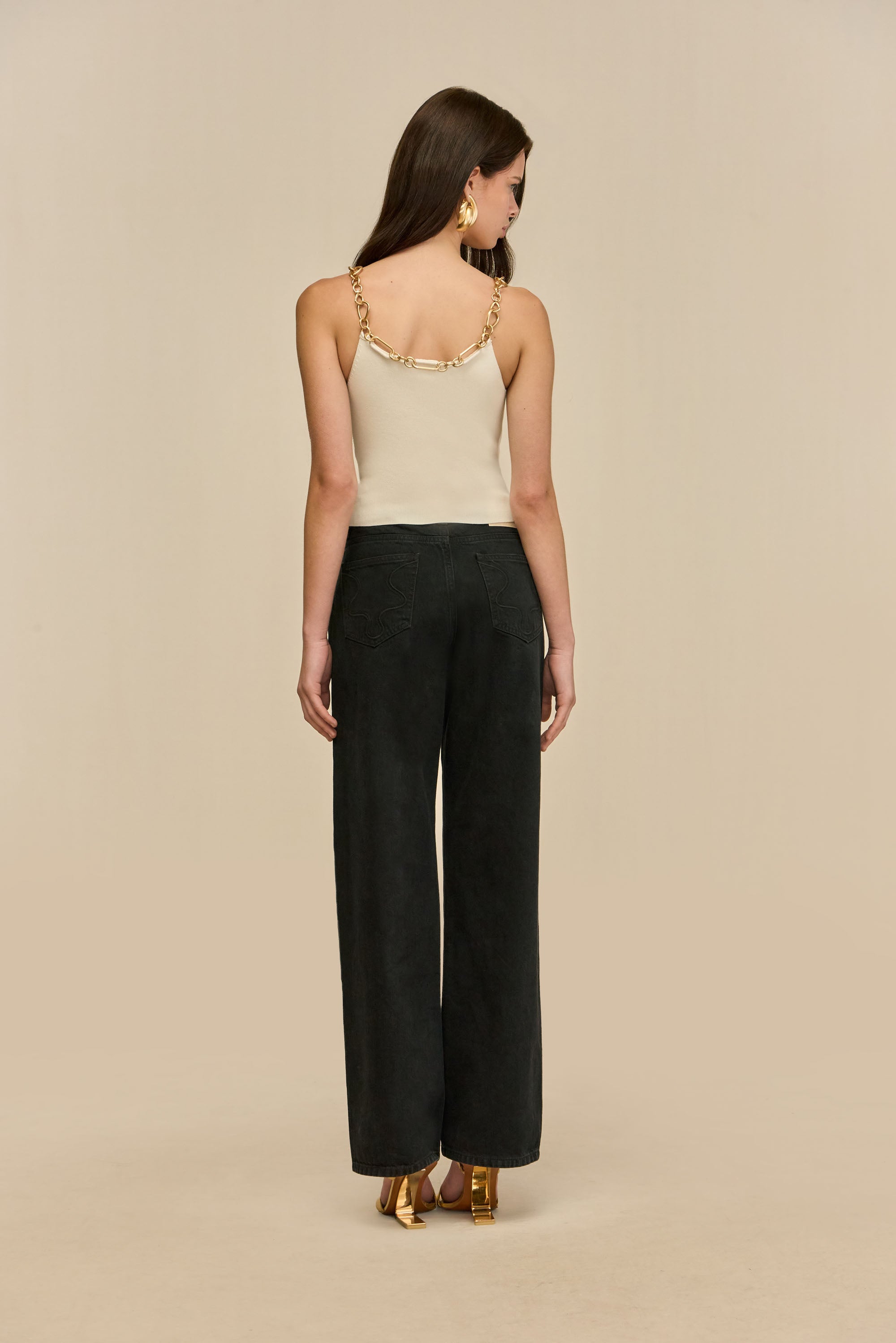 KASSANDRA KNIT TOP - OFF WHITE